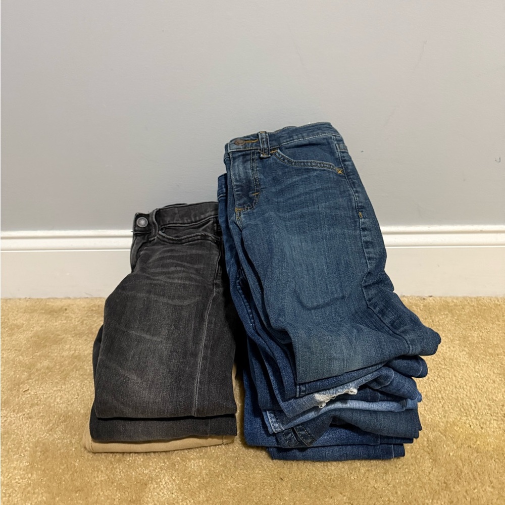 Stylish Kids' Blue and Black Jeans
